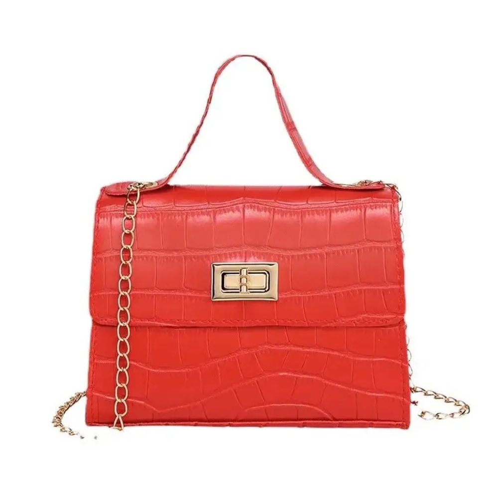New Crocodile Pattern Handbag Hand Versatile Small Square Bag for women branded